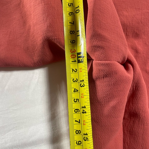 Wilfred Clay Red Straight Leg Pants with Waist Tie - Picture 4 of 9